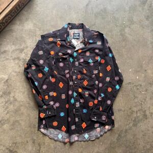 Vintage 90s western Aztec wrangler button up